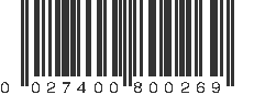 UPC 027400800269