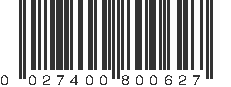 UPC 027400800627