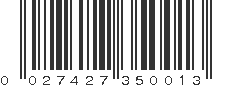 UPC 027427350013