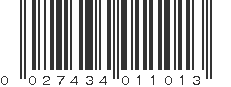 UPC 027434011013