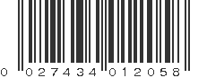 UPC 027434012058