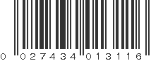 UPC 027434013116