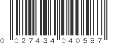 UPC 027434040587