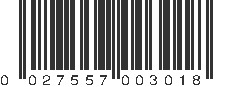 UPC 027557003018