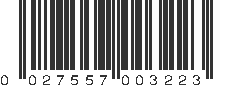 UPC 027557003223