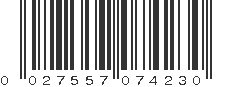 UPC 027557074230