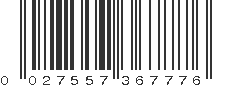 UPC 027557367776