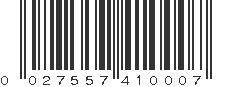 UPC 027557410007