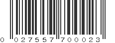 UPC 027557700023