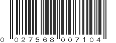 UPC 027568007104