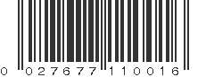 UPC 027677110016