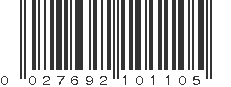 UPC 027692101105