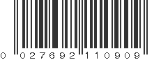 UPC 027692110909