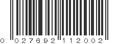 UPC 027692112002