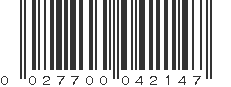 UPC 027700042147