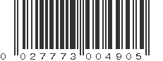 UPC 027773004905