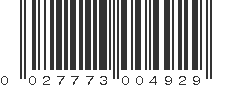 UPC 027773004929