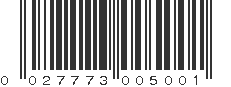 UPC 027773005001