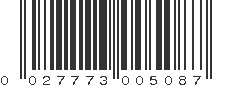 UPC 027773005087