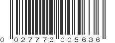 UPC 027773005636