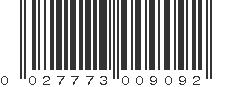 UPC 027773009092