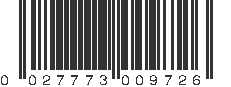 UPC 027773009726