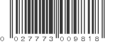 UPC 027773009818