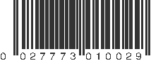 UPC 027773010029