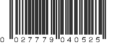 UPC 027779040525