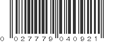 UPC 027779040921