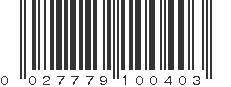 UPC 027779100403