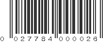 UPC 027784000026