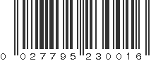 UPC 027795230016