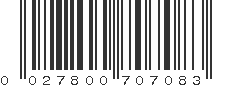 UPC 027800707083