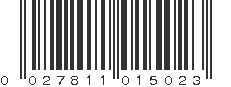 UPC 027811015023