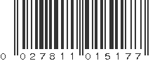 UPC 027811015177