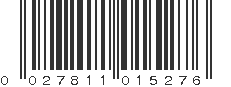 UPC 027811015276