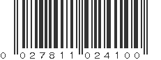 UPC 027811024100