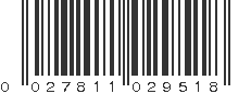 UPC 027811029518