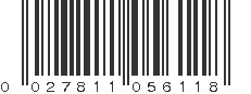 UPC 027811056118