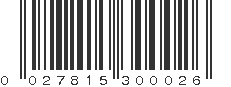 UPC 027815300026