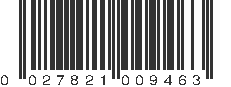 UPC 027821009463