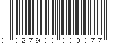 UPC 027900000077