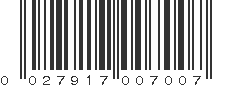 UPC 027917007007