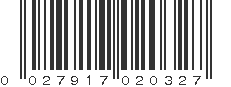 UPC 027917020327