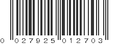 UPC 027925012703