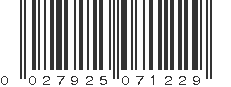 UPC 027925071229