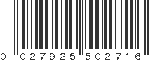 UPC 027925502716