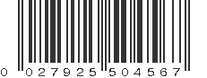 UPC 027925504567