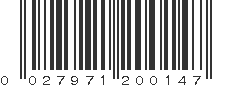 UPC 027971200147